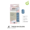 Press on nails oval brillo 24 pcs ___Pack X12 -BH001207 /BH-88A-YS092