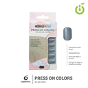 Press on nails oval brillo 24 pcs (pack x12) -BH001207 /BH-88A-YS054