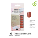 Press on nails oval brillo 24 pcs (pack x12) -BH001207 /BH-88A-YS021