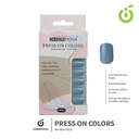 Press on nails oval brillo 24 pcs ___Pack X12 -BH001207 /BH-88A-YS016