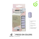 Press on nails Cuadrado  69-YS Brillo 24pcs ___Pack X12 -BH001205/BH-69-YS116