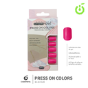 Press on nails Cuadrado  69-YS Brillo 24pcs (pack x12) -BH001205/BH-69-YS109