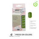 Press on nails Cuadrado  69-YS Brillo 24pcs (pack x12) -BH001205/BH-69-YS083