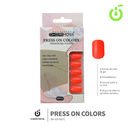 Press on nails Cuadrado  69-YS Brillo 24pcs (pack x12) -BH001205/BH-69-YS071