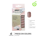 Press on nails Cuadrado  69-YS Brillo 24pcs (pack x12) -BH001205/BH-69-YS054