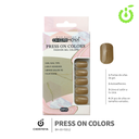 Press on nails Cuadrado  69-YS Brillo 24pcs (pack x12) -BH001205/BH-69-YS012