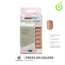Press on nails Cuadrado  69-YS Brillo 24pcs ___Pack X12 -BH001205/BH-69-YS008