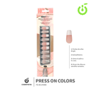 Press on nails coffin  KIT  30 pcs (pack x12) -BH001206-2/FD-80-ZH008