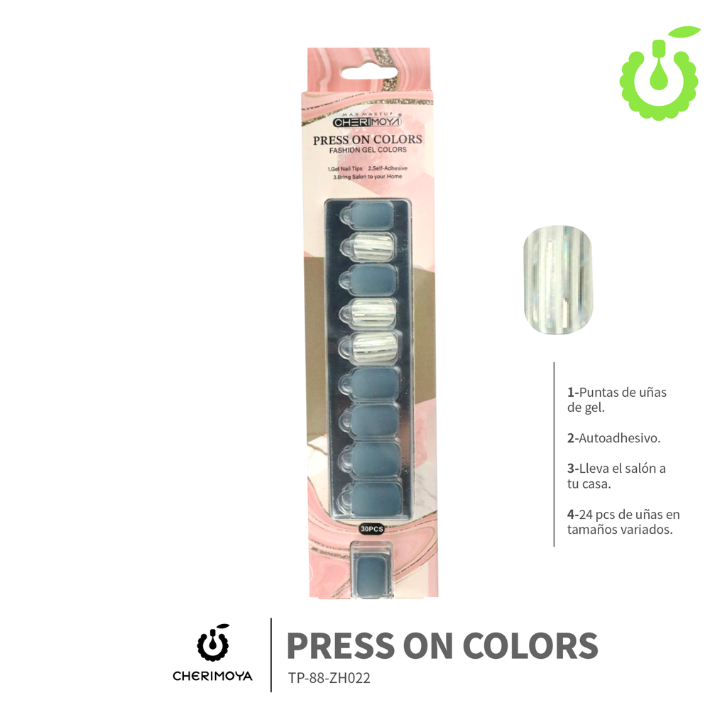 Press on cuadrado kit 30 pcs ___Pack X12 -BH001207-5/TP-88-ZH022