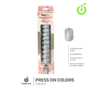 Press on cuadrado  kit multi-color  30pcs ___Pack X12 -BH001207-2/FD-88-ZH313