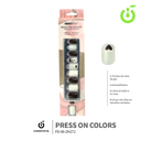 Press on cuadrado  kit multi-color  30pcs ___Pack X12 -BH001207-2/FD-88-ZH272