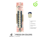 Press on cuadrado  kit multi-color  30pcs (pack x12) -BH001207-2/FD-88-ZH036