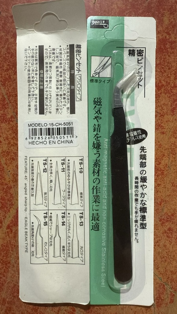 Pinza curva sin/marca ___Pack X25CH-5051 BULTO