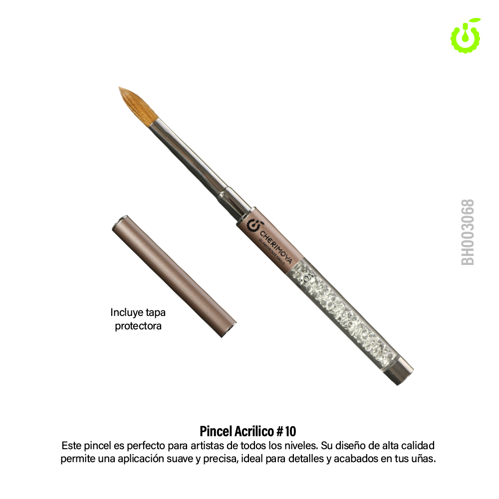 [BH003068] Pincel para polvo acrilico #10 ___Pack X12 -BH003068