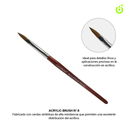 Pincel acrilico #8 COLDROSE ___Pack X12 CR000063