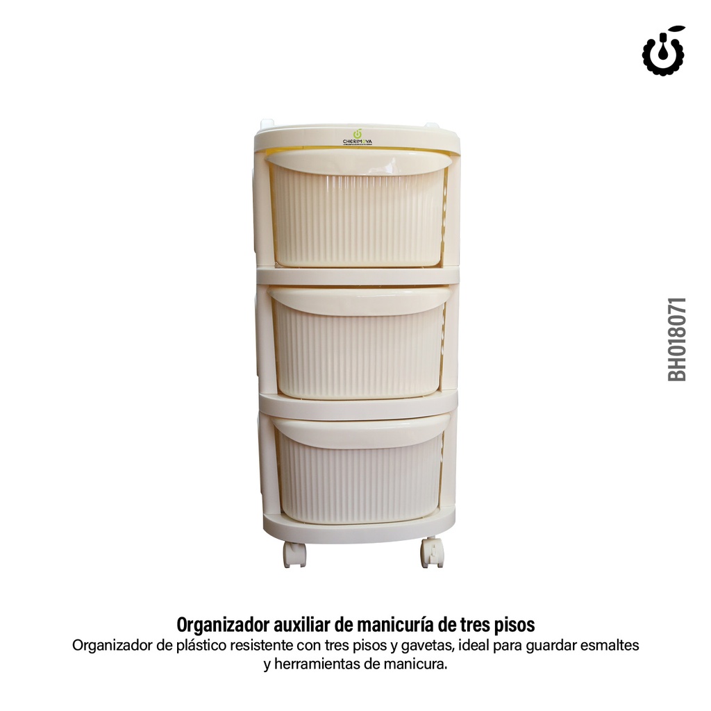 Organizador Auxiliar 3 Estantes con Ruedas (Pack x1) BH018071 CH-91