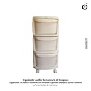 Organizador Auxiliar 3 Estantes con Ruedas (Pack x1) BH018071 CH-91
