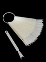 Muestrario Stileto Natural SIN MARCA 50pcs ___Pack X12  A730-1