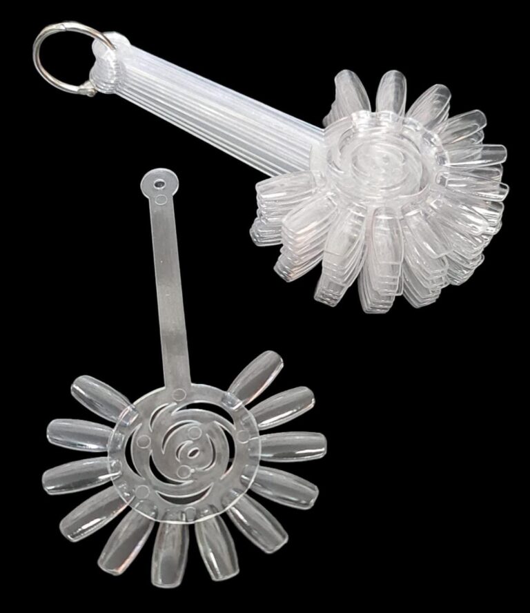 Muestrario Flor,  Transparente SIN MARCA 10PCS ___Pack X12  J12-1