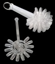 Muestrario Flor,  Transparente SIN MARCA 10PCS ___Pack X12  J12-1