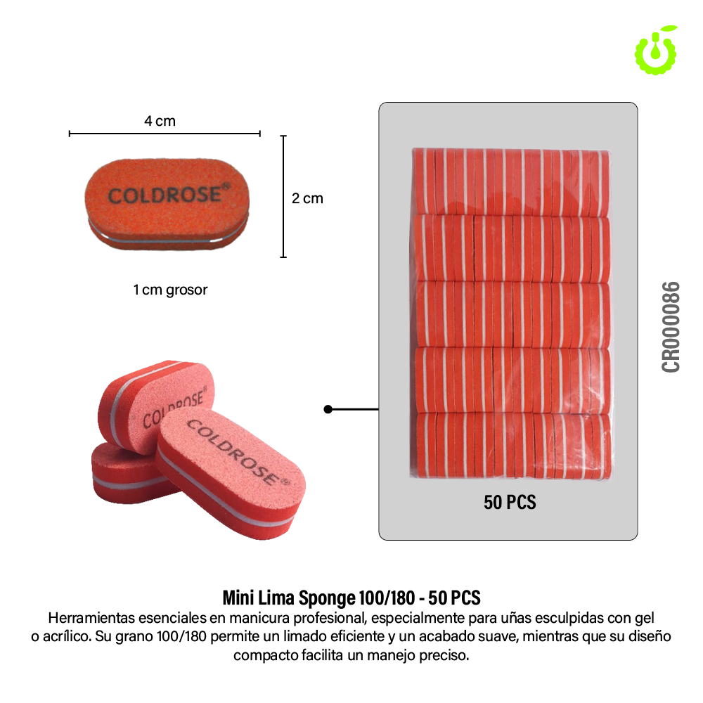 MINI Sponge COLDROSE  ___Pack X50 -CR000086 CH-82
