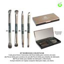 Kit estuche 4 pinceles para sombras ___Pack X6 BH006101