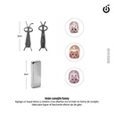 Iman + alambre forma de conejo (pack x 100) BH003448 CH-90