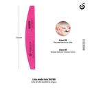 H009 Lima Media Luna RESISTENTE AL AGUA ROSA 100/180  ___Pack X12-BH003313 CH-91