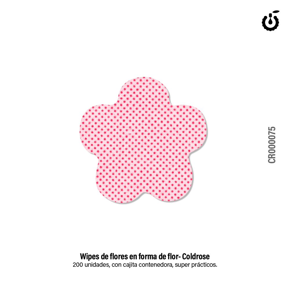 H-Wipes limpiador sin pelusa Flores  COLDROSE x 200u. ___Pack X50 -CR000075