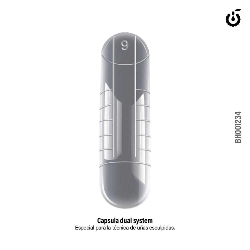 H- Capsula Dual System Uñas Escul. X 120pcs ___Pack X12 -BH001234