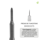 Fresa Tungsteno hexagonal sin abrasivo ___Pack X10 -BH003375