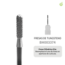 Fresa Tungsteno Cilindrica fina___Pack X10 -BH003374