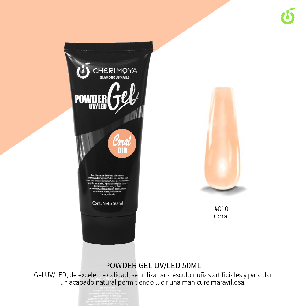 [CH005-10] F010 Powder Gel UV/LED 50ml -010___Pack X6-CH005-10