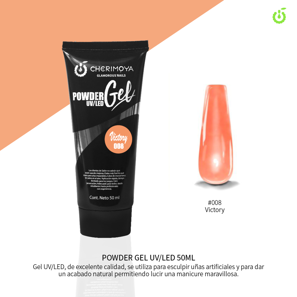[CH005-08] F008 Powder Gel UV/LED 50ml -008___Pack X6-CH005-08