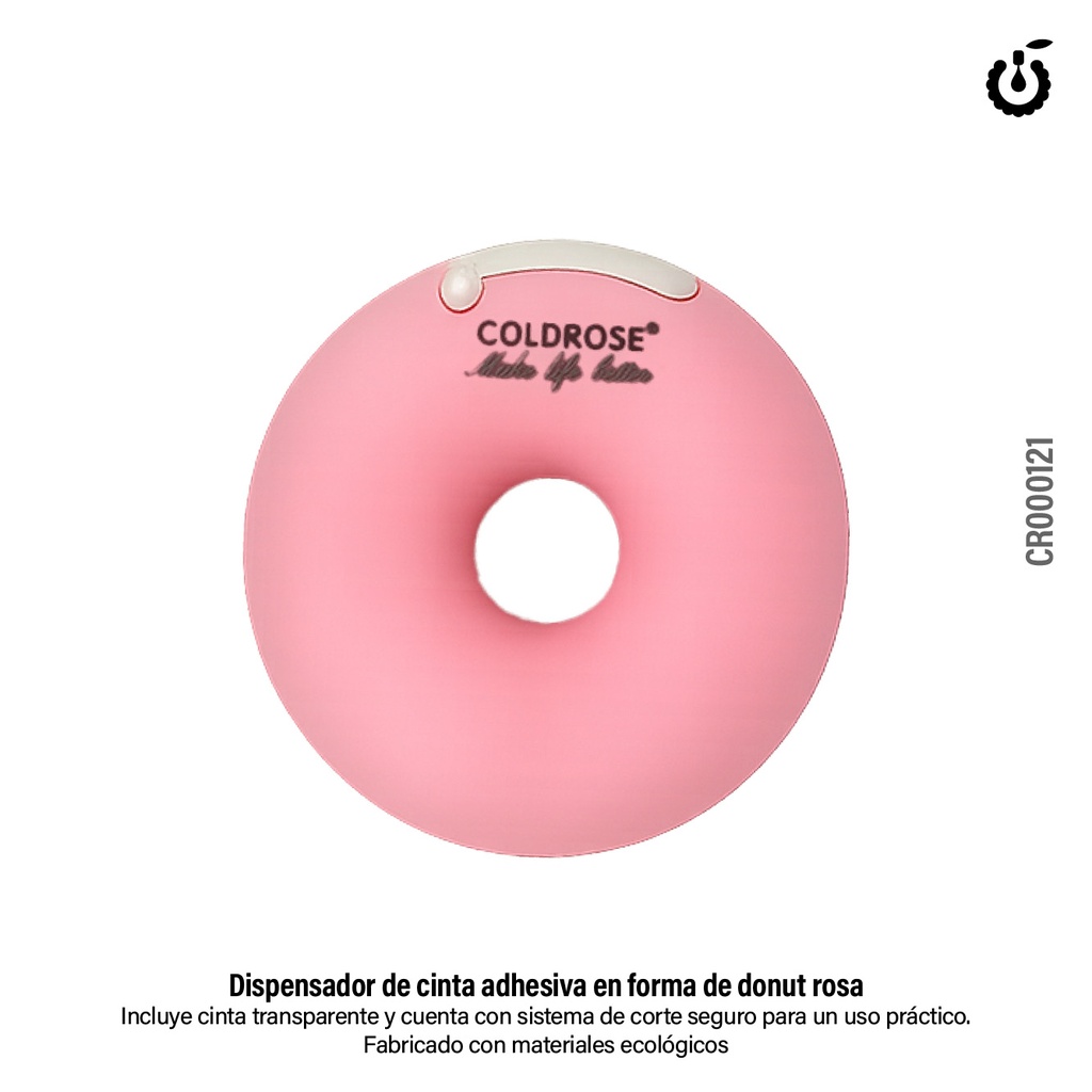 dispensador de cinta adhesiva con forma de rosquilla coldrose (pack x16u)- CR000121 ch-91