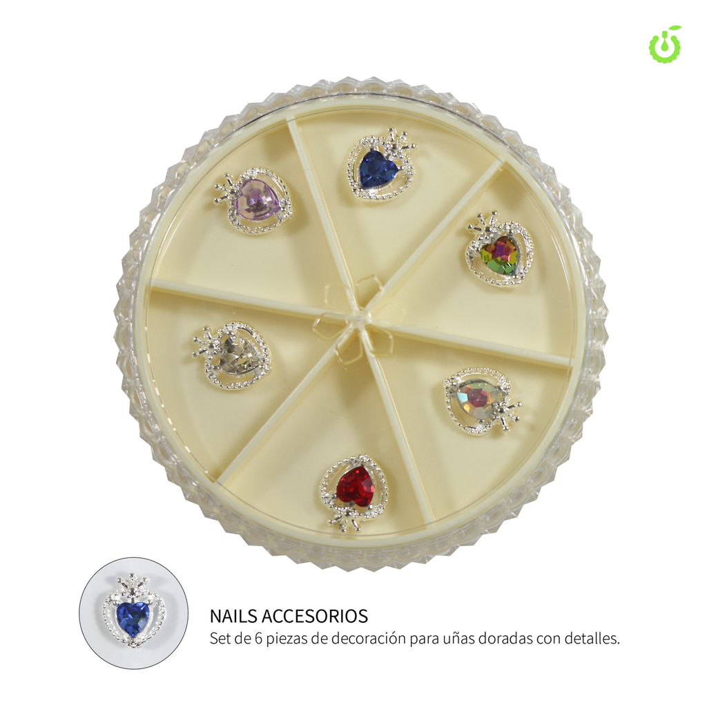 Dijes Corazon c/corona ___Pack X12-BH011112