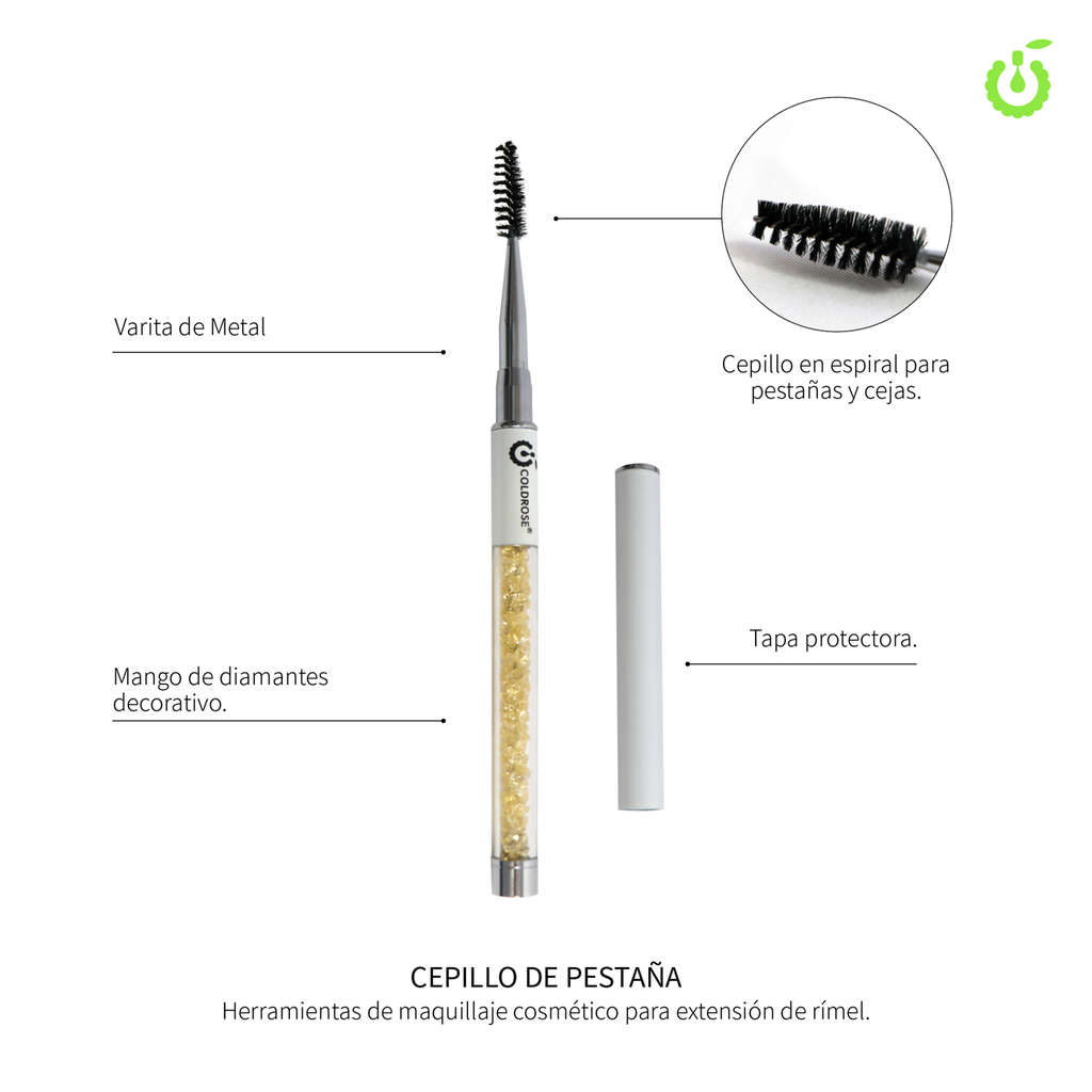 Cepillo para pestaña COLDROSE ___Pack X10 ) CR000016