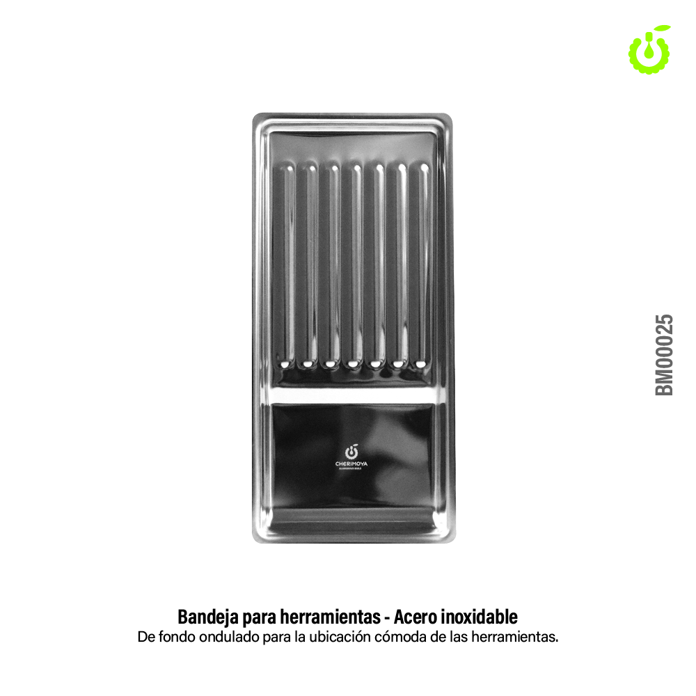 Bandeja de acero rectangular ___Pack X10  BH005252