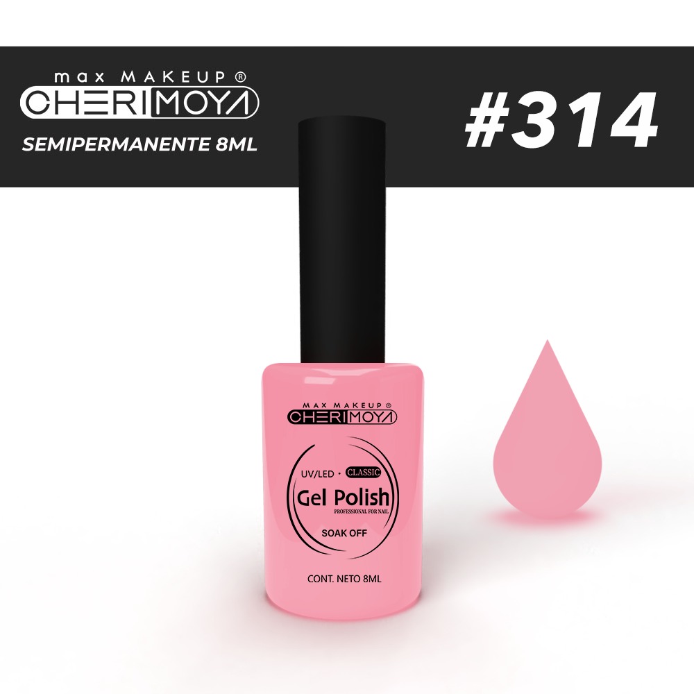 B314 Esmalte Semi #314 8ml  Cherimoya ___Pack X12 CH022-314