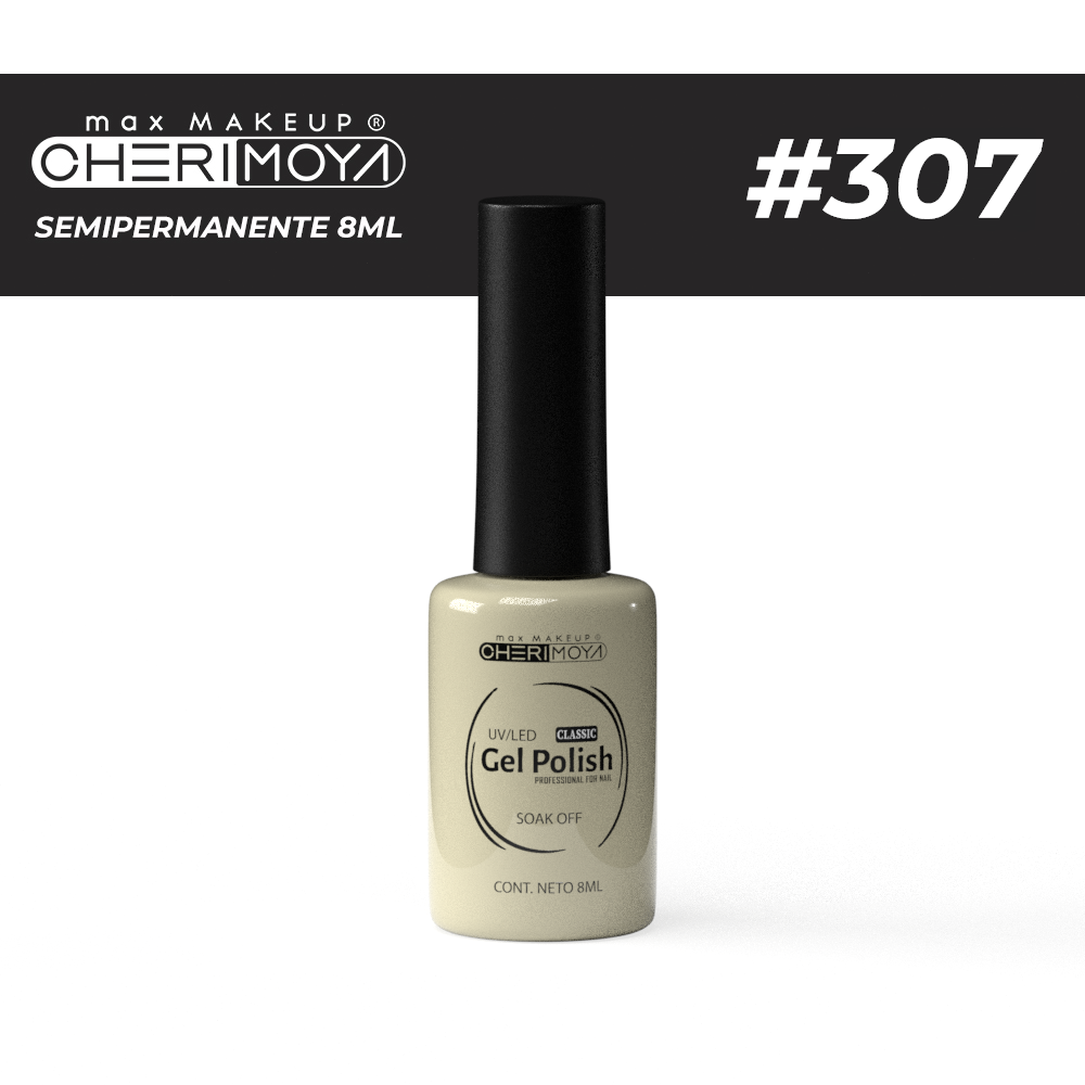 B307 Esmalte Semi #307 8ml  Cherimoya ___Pack X12 CH022-307