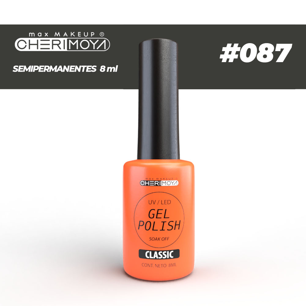 B087 Esmalte Semi #087 8ml  Cherimoya ___Pack X12 CH022-087