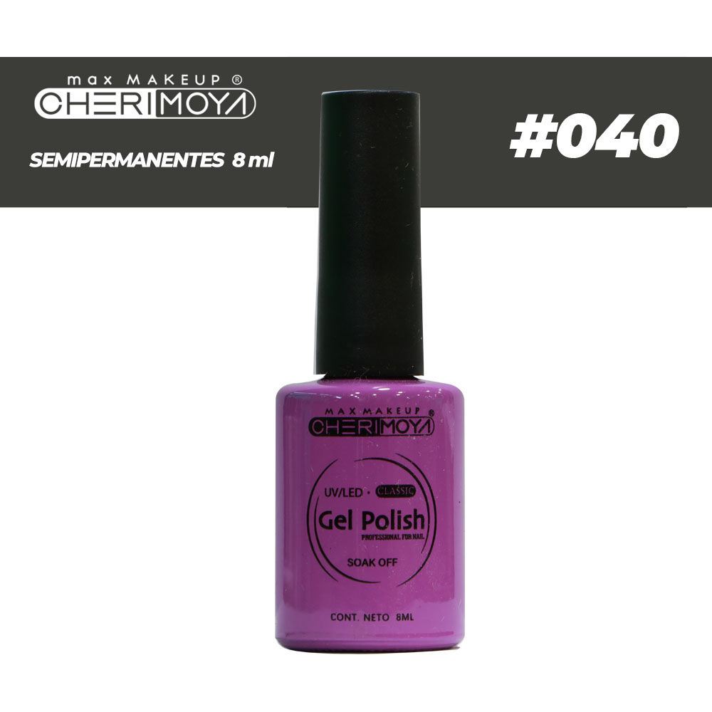 B040 Esmalte Semi #040 8ml  Cherimoya ___Pack X12 CH022-040