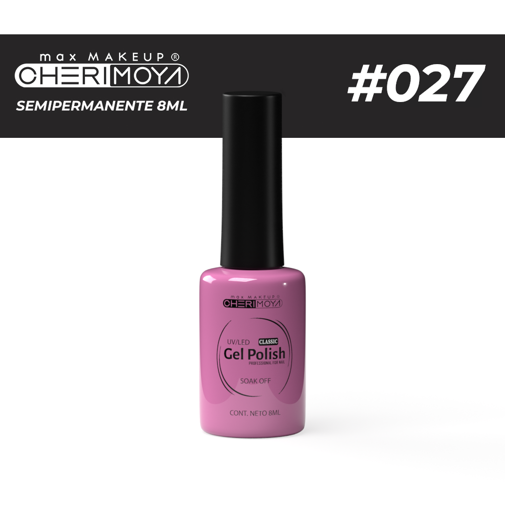 B027 Esmalte Semi #027 8ml  Cherimoya ___Pack X12 CH022-027