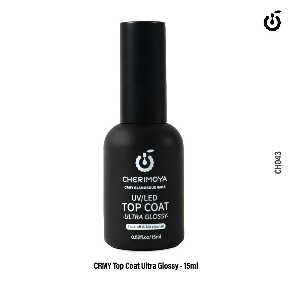 [CH043] A007 Uv/Led TOP COAT ULTRA GLOSSY 15ml ___Pack X6 -CH043