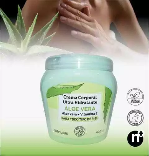 [PL-725207] Crema corporal ALOE VERA + VITAMINA E 480 cc NUTRIPLUS