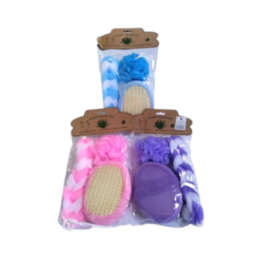 SET DE ESPONJAS PARA BAÑO