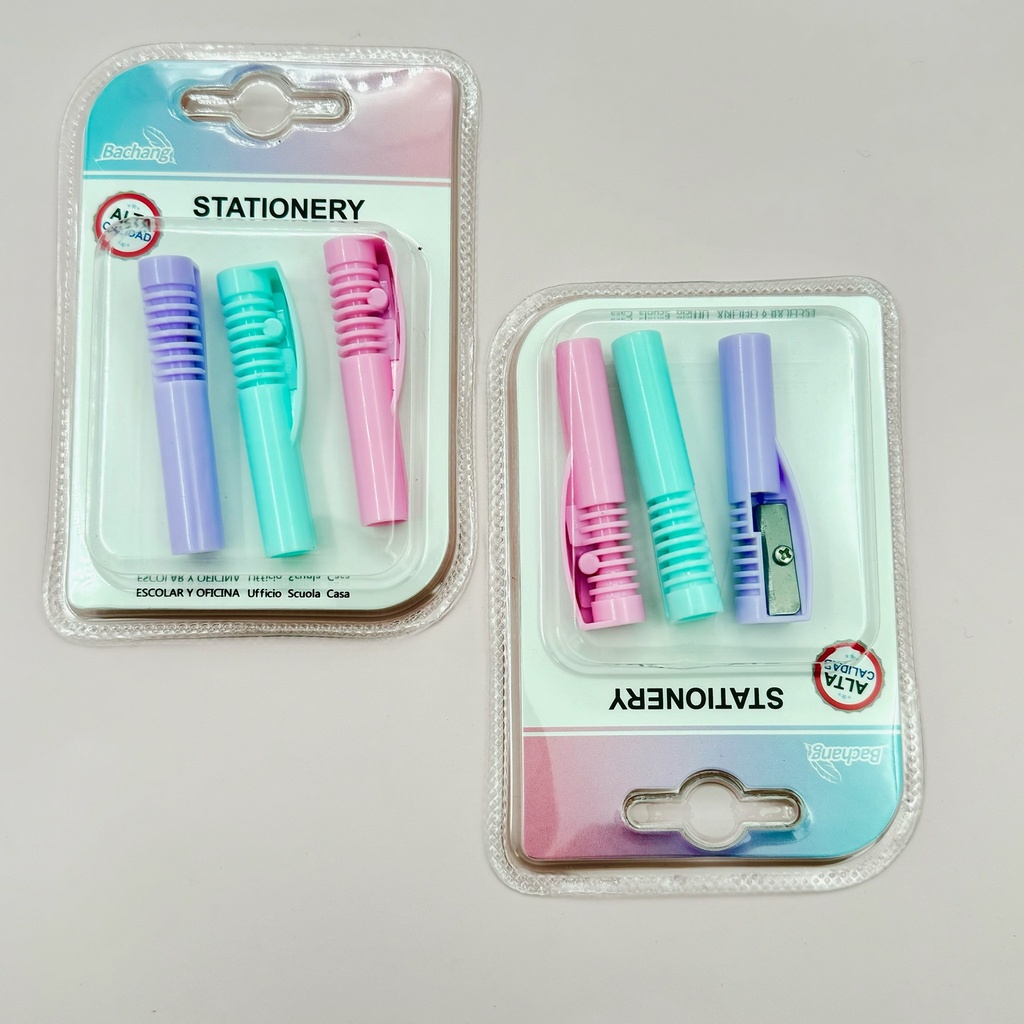SACA PUNTAS COLOR X3PCS