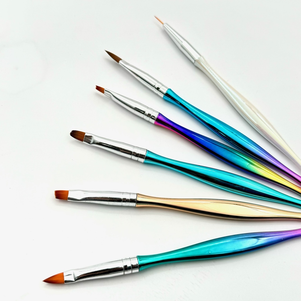 PINCEL MANICURA X6 COLOR METAL
