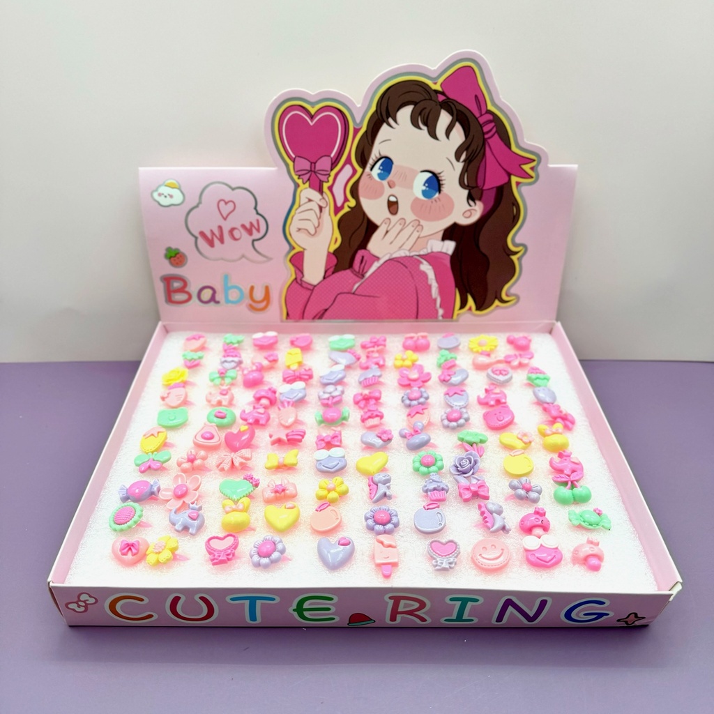 ANILLITOS P/NENAS CUTE X100PCS