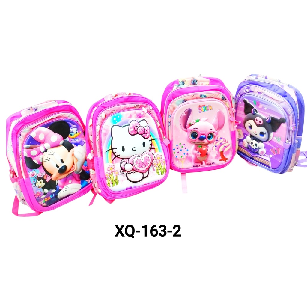MOCHILA 3 CIERRES NENA PERSONAJES X1U